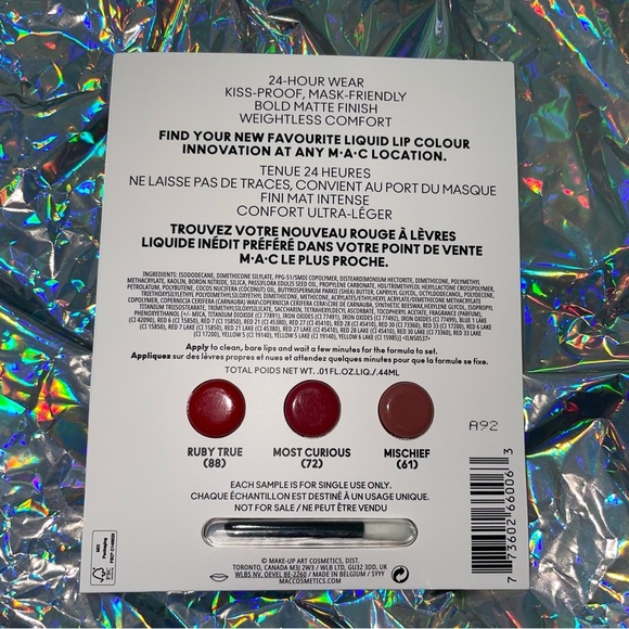 NWT Mac Bundle (Mascara, Cosmetic Bag, Moisturizing Cream, Kiss Ink) - Picture 2 of 12